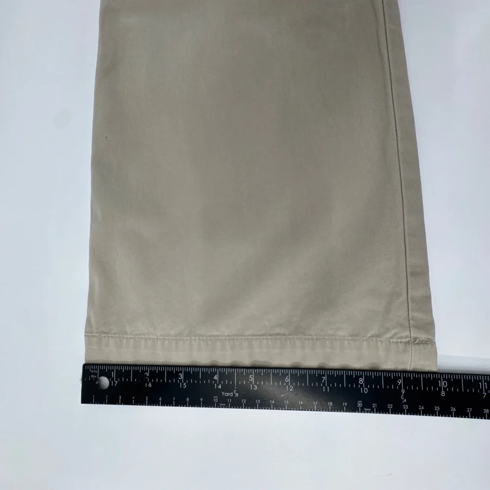 Banana Republic Chino‎ Pants Mens 34x30 Tan Cotton Flat Front Straight Mid Rise